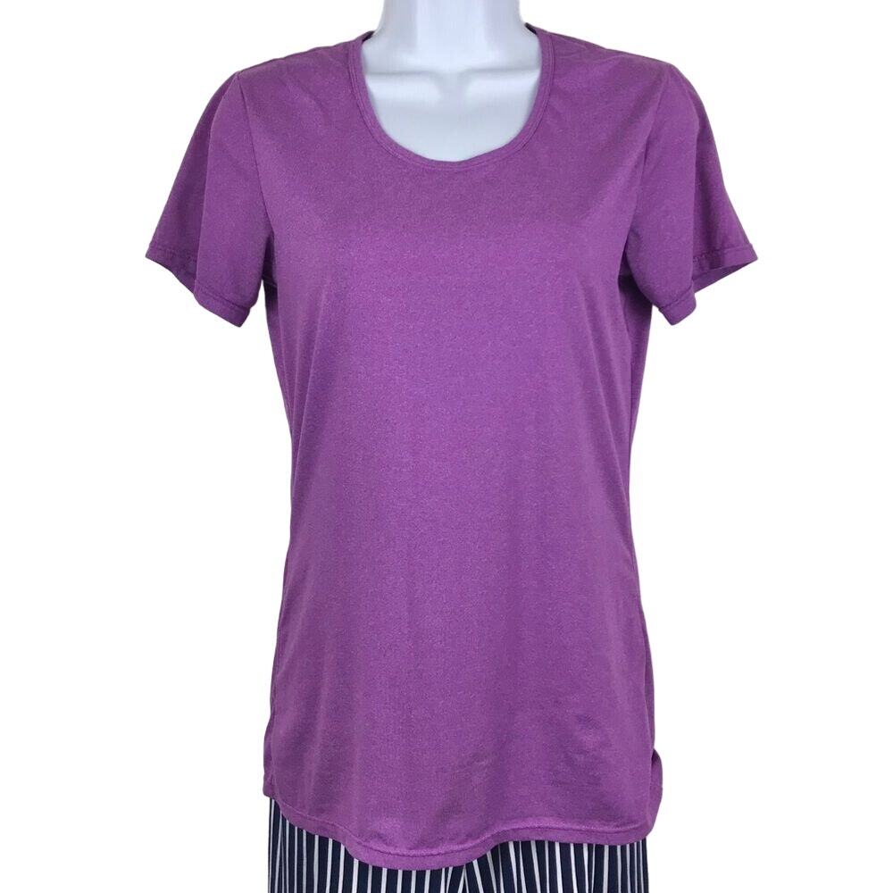 32 Degrees Weatherproof Scoop Neck Tee Purple Med